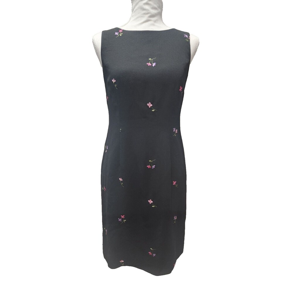 Talbots Petites Sheath Dress Knee Length Classic Retro Professional Size 4P